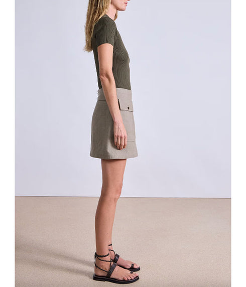 Chi Mini Skirt - Moss